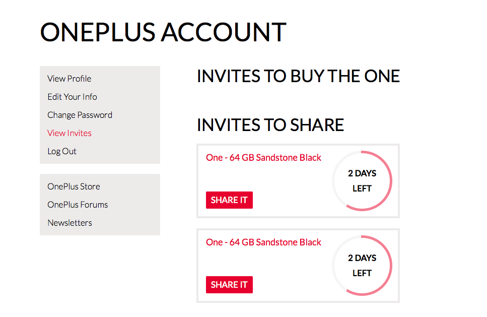 two Invites OnePlus One thafaker.de