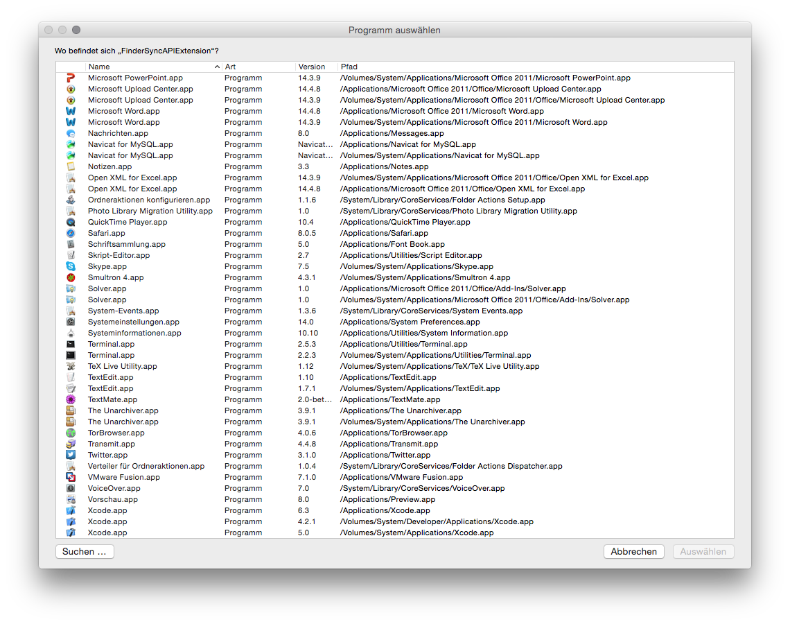 error FinderSyncAPIerror FinderSyncAPIExtension