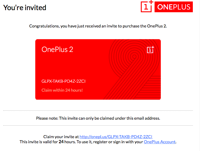 thafaker.de OnePlus 2 Invite