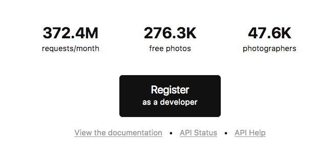 Unplash Register Developer Ghost Blog