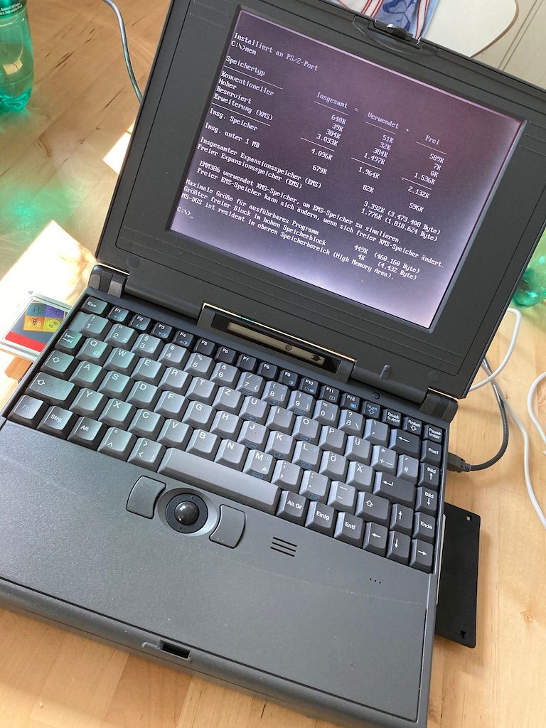 Befehl mem in DOS 6.22 (C) thahipster.de 2020