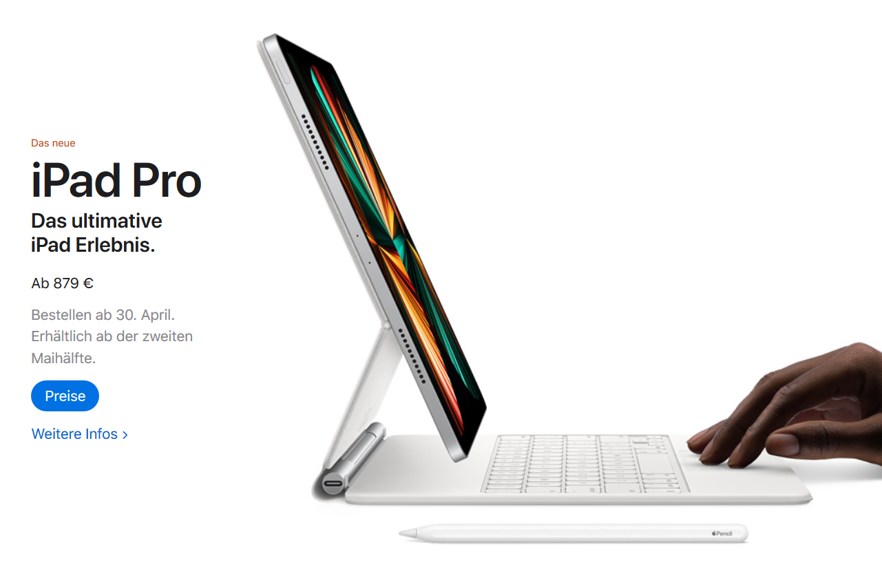 Das neue iPad Pro (C) Apple.com