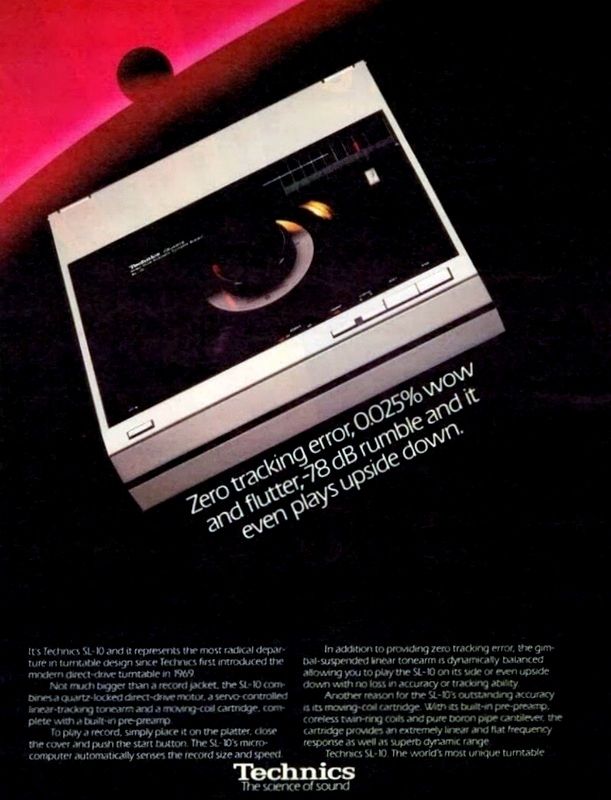 Technics Werbung zum SL 10
