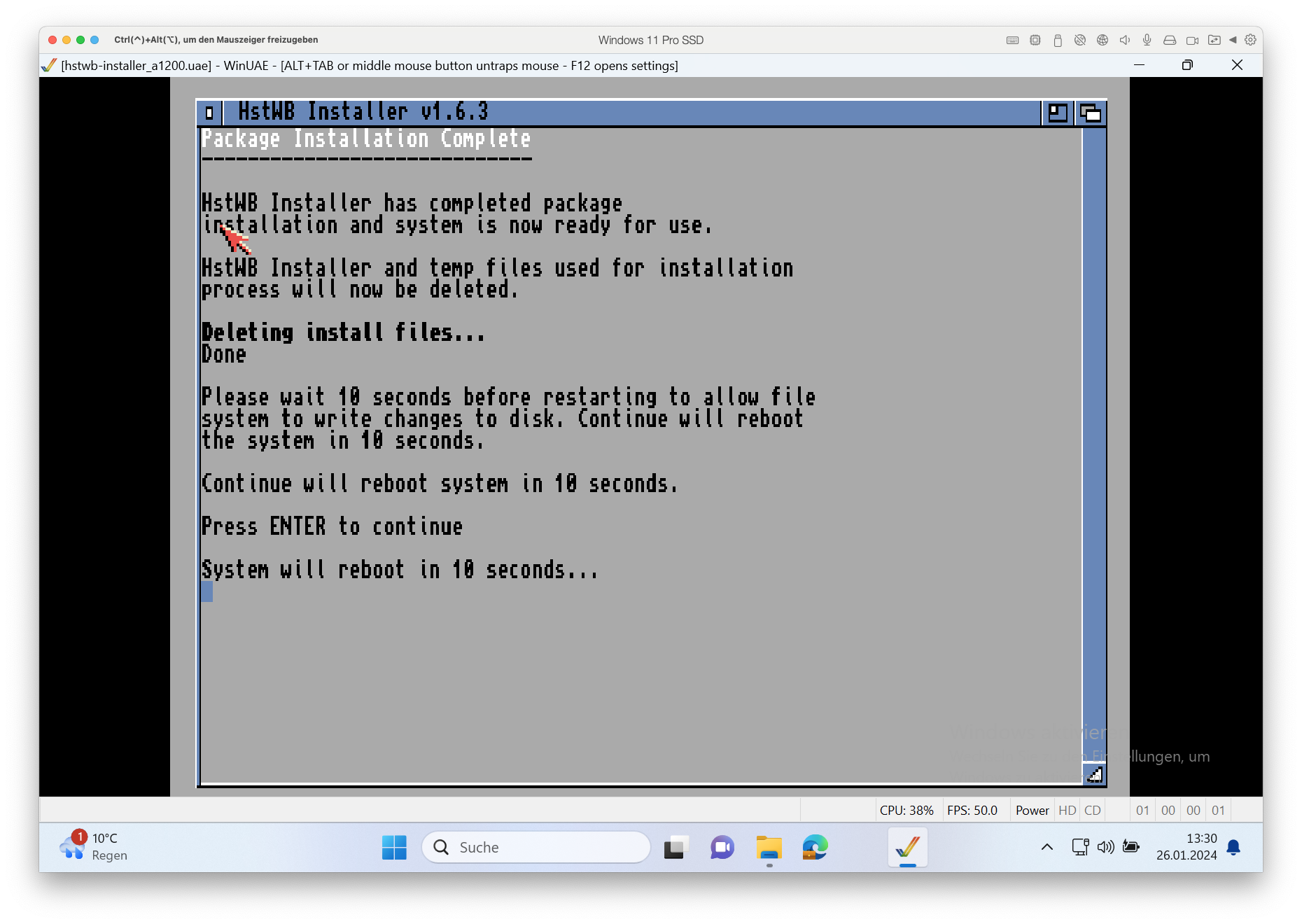 HstWB: WHDLoad installiert Demos