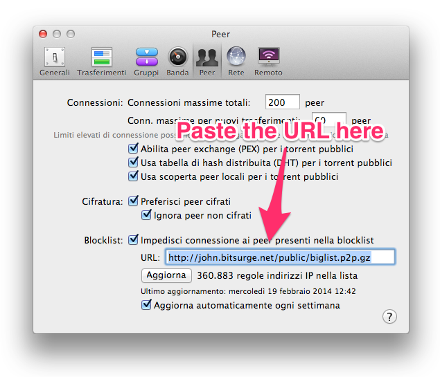 Die beste blocklist für Transmission?