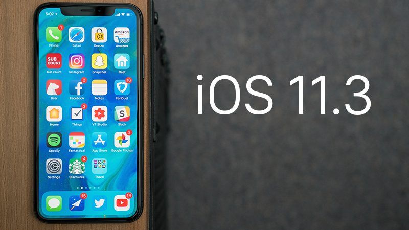 Apple veröffentlicht iOS 11.3