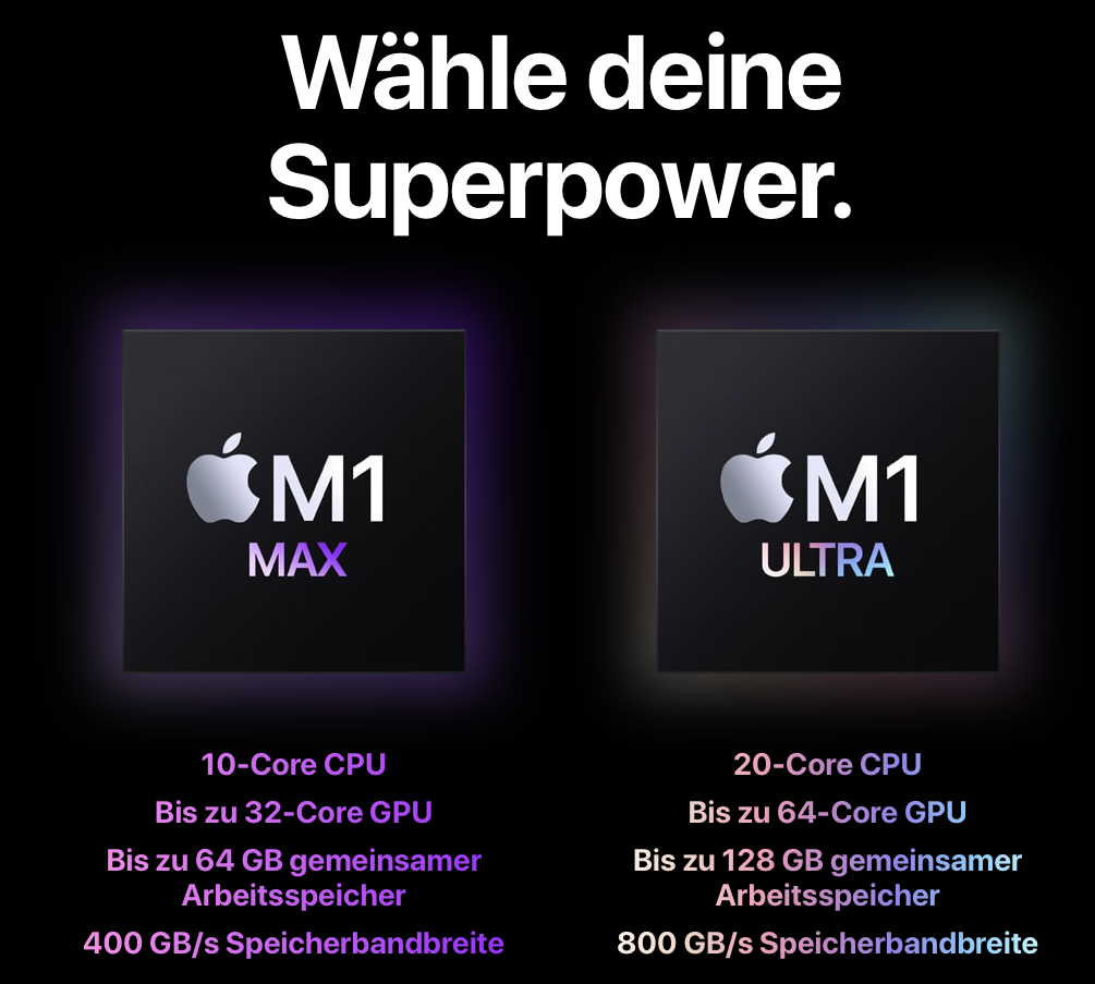 Erste Geekbench Werte M1 Ultra