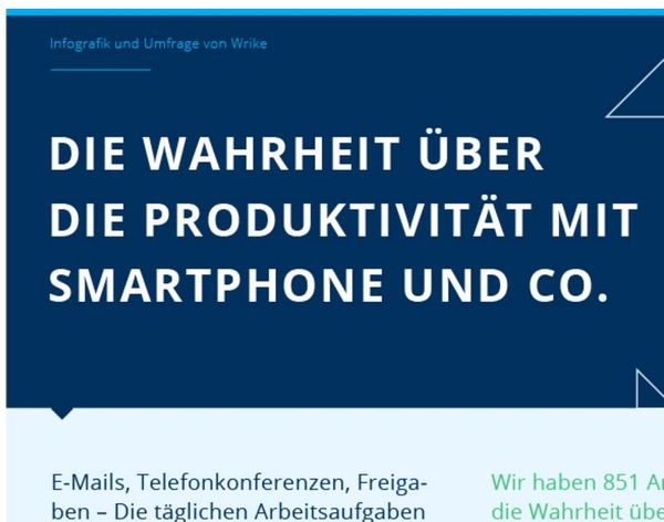 Hilft Ihr Handy Ihnen dabei, produktiver zu sein?