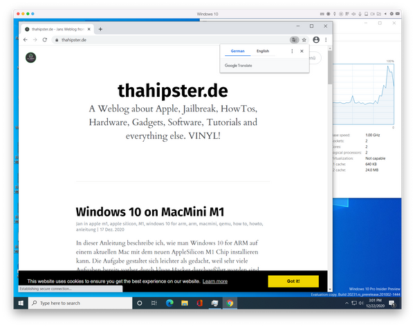 Weitere Virtualisierung auf dem M1