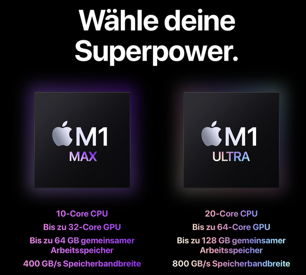 Erste Geekbench Werte M1 Ultra