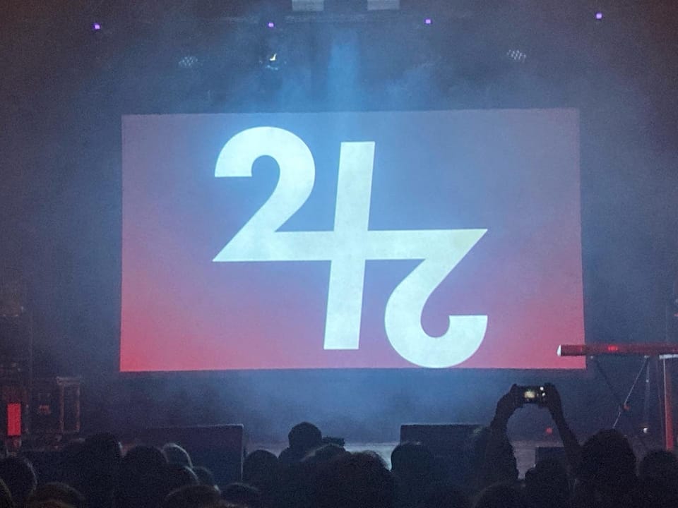 Front 242 Logo from Concert 07.01.23 in Columbia Halle Berlin with Nitzer EBB & Liebknecht